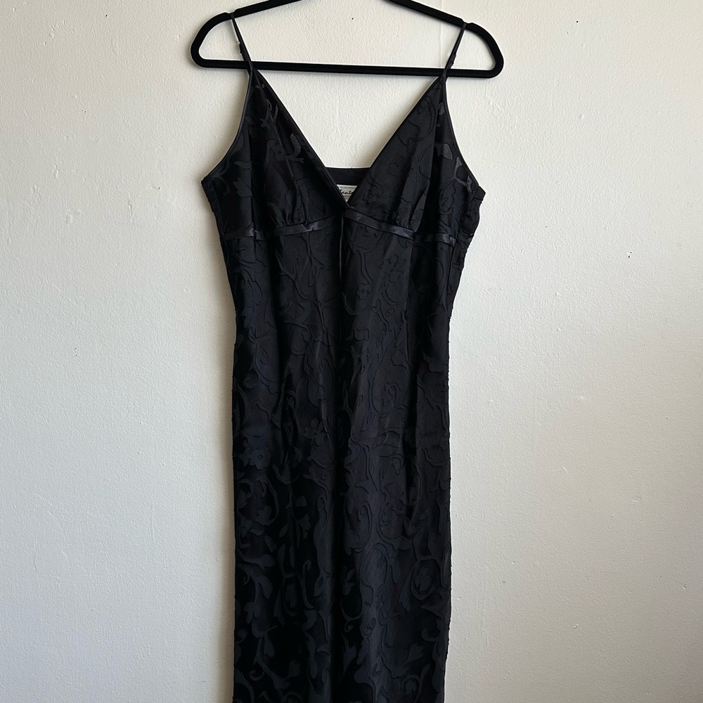 CHANTEUSE Slip Dress - Black - XL